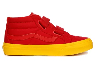 Pre-owned Vans Sk8mid Reissue V Sneakers In Red/gold