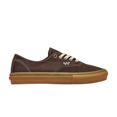 Pre-owned Vans Skate Authentic 'brown Gum' | Men's Size 9