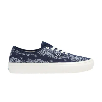 Pre-owned Vans Skate Authentic 'navy Paisley' In Blue