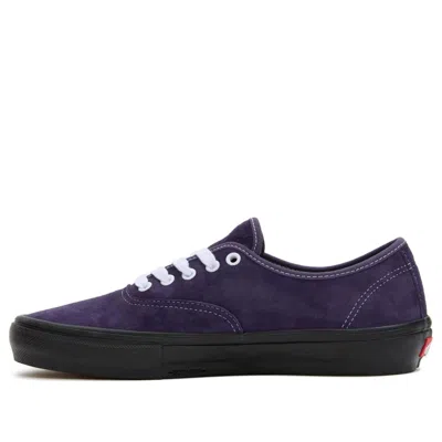 Vans Skate Authentic Pig Suede 'purple Black' In Blue
