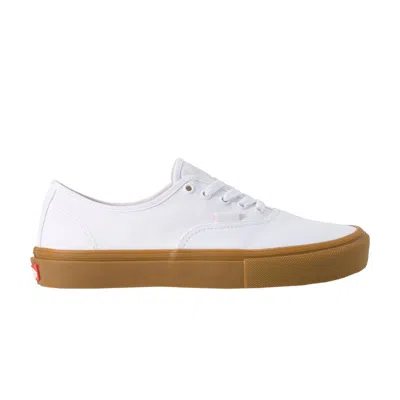 Pre-owned Vans Skate Authentic 'white Gum' | Men's Size 8