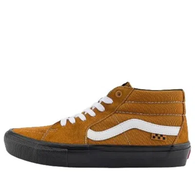 Vans Skate Grosso Pig Suede 'brown Black White' In Multi