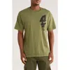 Vans Skate Mike G Skull Graphic T-shirt In Green