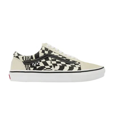 Pre-owned Vans Skate Old Skool 'checkerwarp - Black White'