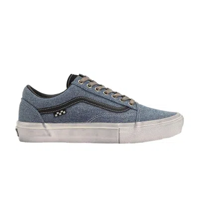 Pre-owned Vans Skate Old Skool 'denim Blue Distressed' | Men's Size 8