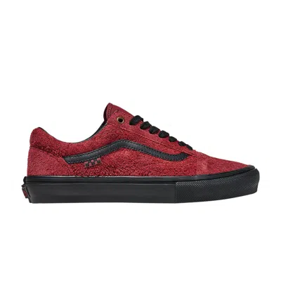 Pre-owned Vans Skate Old Skool 'hairy Suede - Burgundy Red' | Men's Size 11.5