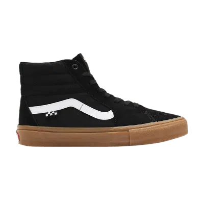 Pre-owned Vans Skate Sk8-hi 'checkerboard - Black Gum'
