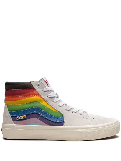 Vans Skate Sk8 Hi "pride" Sneakers In Neutrals