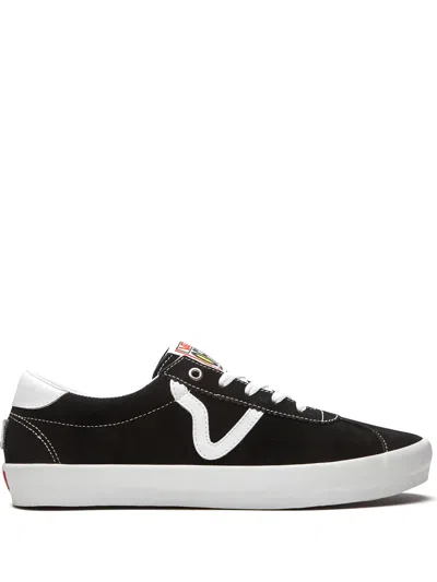Vans Leather 73dx Low-top Sneakers With Contrasting Details In Black