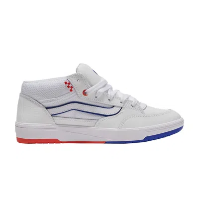 Pre-owned Vans Skate Zahba Mid 'athletic White Blue Red' | Men's Size 8
