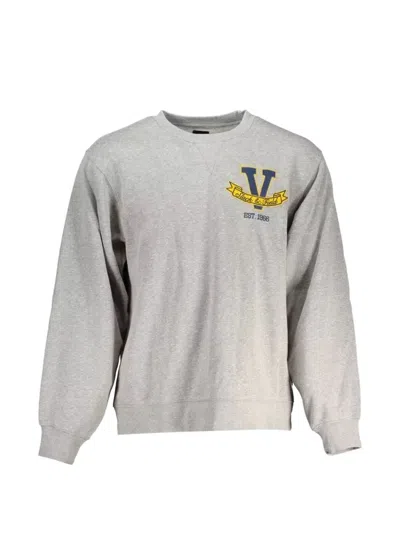 Vans Cozy Heather Gray Embroidered Sweatshirt