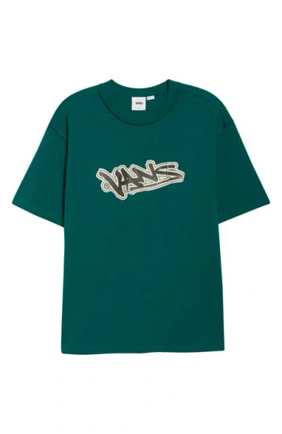 Vans Slap Cotton Graphic T-shirt In Green