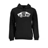 Vans Sleek Black Hoodie With Central Pocket