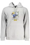 Vans Sleek Gray Hooded Sweatshirt With Central Pocket In Grey