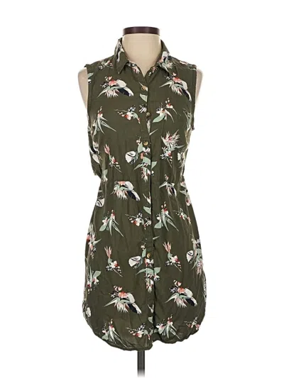 Pre-owned Vans Sleeveless Button Down Shirt In Green