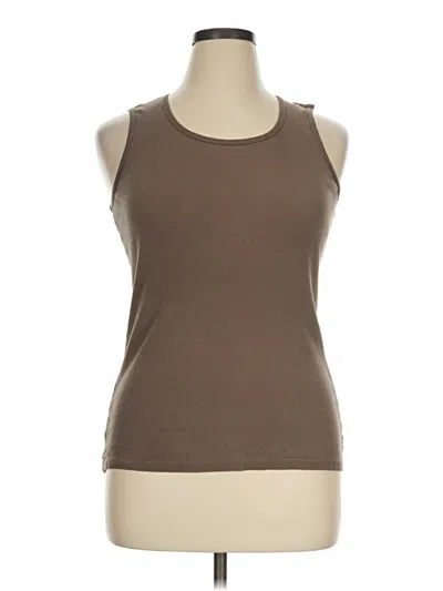 Pre-owned Vans Sleeveless T-shirt In Brown