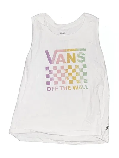 Pre-owned Vans Kids' Sleeveless T-shirt In White