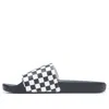 Vans Checkerboard-print Open-toe Sandals In Black