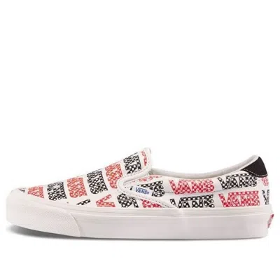 Vans Slip-on 59 Lx 'racing Red Logo Checkerboard'