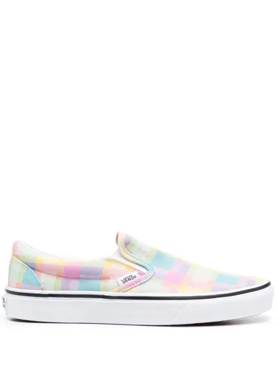 VANS SLIP-ON CHECKERBOARD-PRINT SNEAKERS