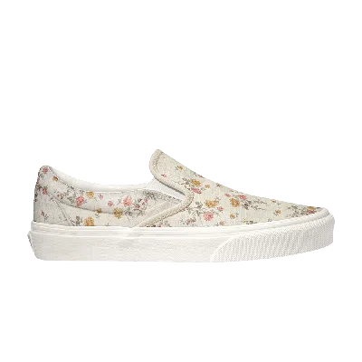Pre-owned Vans Slip-on 'floral Marshmallow' In Cream