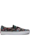 Vans Multi-logo Slip-on Sneakers In Black