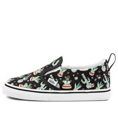 Vans Slip-on K Black/green In Multi