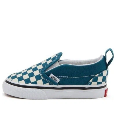 Vans Slip-on Kids Blue/white In Multi