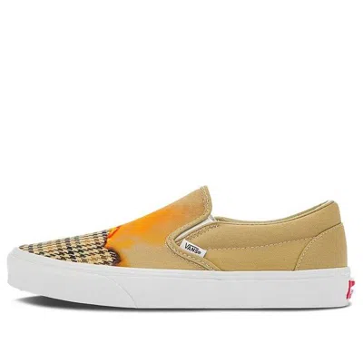 Vans Slip-on Low Tops Casual Shoe Unisex Brown Yellow