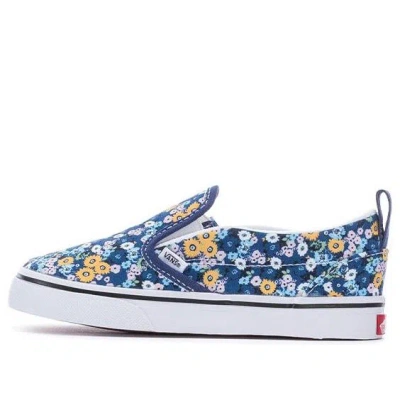 Vans Slip-on Low Tops Casual Skateboarding Shoes 'blue Yellow'