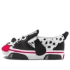 Vans Slip-on Pattern Low Tops Casual Skateboarding Shoes Black White In Multi