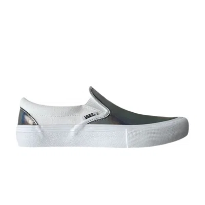 Pre-owned Vans Slip-on Pro 'iridescent - White' | Men's Size 4