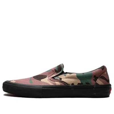Vans Slip On Pro Sneakers Multicolor Camouflage In Green