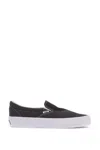 Vans Classic Black Canvas Slip-on Stackform Sneakers In Black