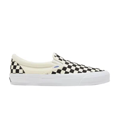Pre-owned Vans Slip-on Reissue 98 Lx 'checkerboard - Black' In White