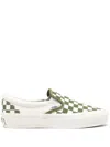 Vans Classic Checkerboard Slip On Sneakers Checkerboard Grape Leaf In Nude