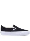 Vans Classic Black Canvas Slip-on Stackform Sneakers In Black