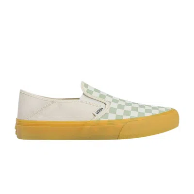 Pre-owned Vans Slip-on Sf 'checkerboard - Dusky Green Gum'