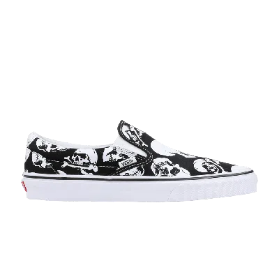 Pre-owned Vans Slip-on 'skulls' In Black