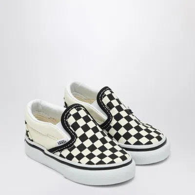 Vans Slip-on Sneakers White/black With Check Pattern