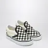 Vans Slip-on Sneakers White/black With Check Pattern In Multi