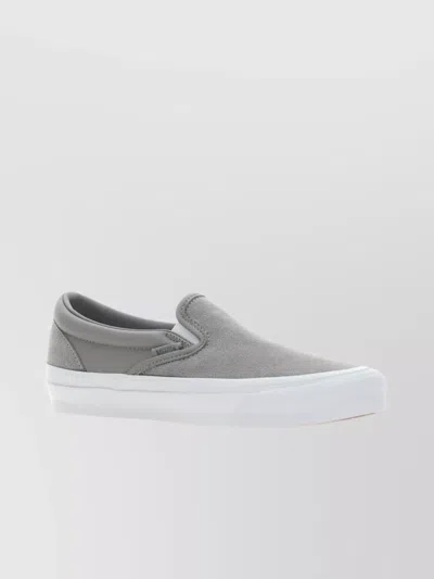 Vans Slip-on Sneakers With Elastic Side Accents In Gray