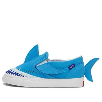 Vans Slip-on V Low Top One Pedal Casual Skate Shoes Td Blue White