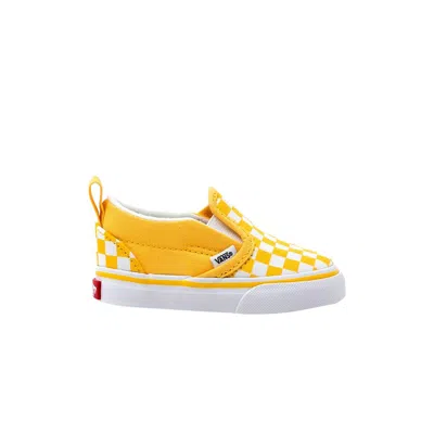 Pre-owned Vans Slip-on V Toddler 'aspen Gold Checkerboard' | Infant Size 10