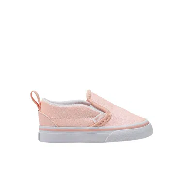 Pre-owned Vans Slip-on V Toddler 'glitter - Apricot Nectar' | Pink | Infant Size 6.5