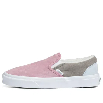 Vans Slip-on Pig Suede Sherpa 'pink Gray'