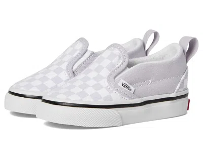 Vans Slip-on V (infant/toddler) Kids Shoes Color Theory Checkerboard Lilac Mist : 8 Toddler M, Canvas/tex