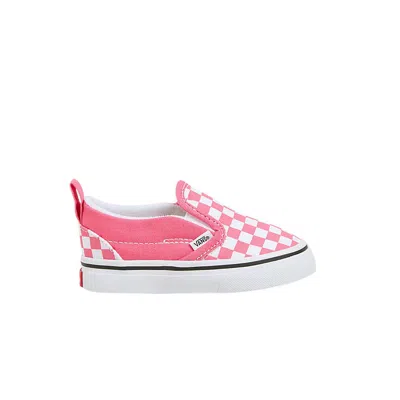 Pre-owned Vans Slip-on V Toddler 'checkerboard - Honeysuckle' | Pink | Infant Size 7