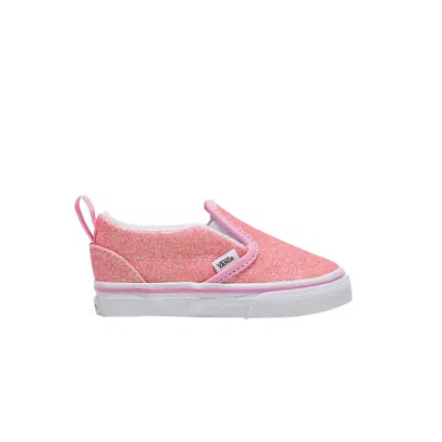 Pre-owned Vans Slip-on V Toddler 'glitter - Pink' | Infant Size 6.5