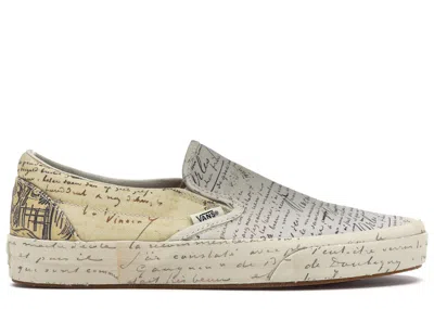 Pre-owned Vans Slipon Van Gogh (women's) Sneakers In Letters/turtledove